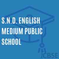 S.N.D. English Medium Public School Logo
