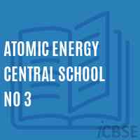 Atomic Energy Central School No 3 Logo