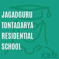 Jagadguru Tontadarya Residential School Logo