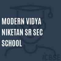 Modern Vidya Niketan Sr Sec School Logo