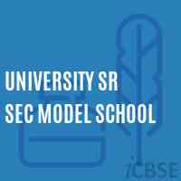 University Sr Sec Model School Logo