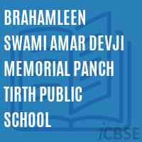Brahamleen Swami Amar Devji Memorial Panch Tirth Public School Logo