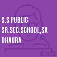 S.S Public Sr.Sec.School,Sadhaura Logo