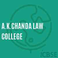 A.K.Chanda Law College Logo