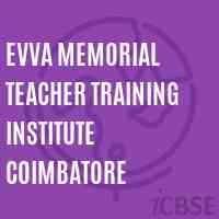 Evva Memorial Teacher Training Institute Coimbatore Logo