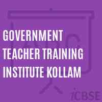 Government Teacher Training Institute Kollam Logo