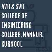 AVR & SVR College of Engineering College, Nannur, Kurnool Logo