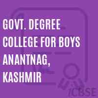 Govt. Degree College for Boys Anantnag, Kashmir Logo