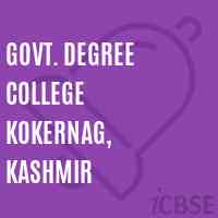 Govt. Degree College Kokernag, Kashmir Logo