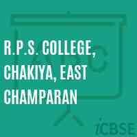 R.P.S. College, Chakiya, East Champaran Logo