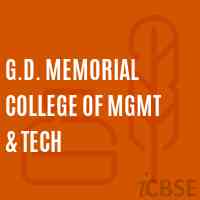 G.D. Memorial College of Mgmt & Tech Logo