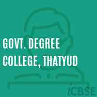 Govt. Degree College, Thatyud Logo