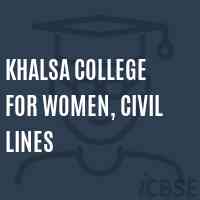 Khalsa College for Women, Civil Lines Logo