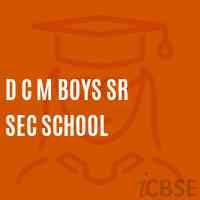 D C M Boys Sr Sec School Logo