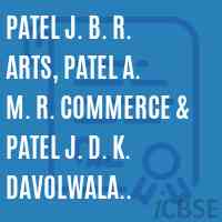 Patel J. B. R. Arts, Patel A. M. R. Commerce & Patel J. D. K. Davolwala Science College Logo