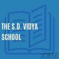 The S.D. Vidya School Logo