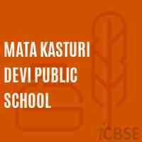 Mata Kasturi Devi Public School Logo