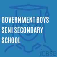 Government Boys Seni Secondary School Logo