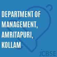 Department of Management, Amritapuri, Kollam College Logo