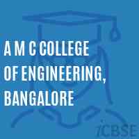 A M C College of Engineering, BANGALORE Logo
