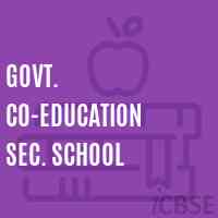 Govt. Co-Education Sec. School Logo