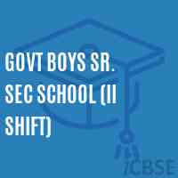 Govt Boys Sr. Sec School (Ii Shift) Logo