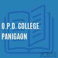 O.P.D. College. Panigaon Logo