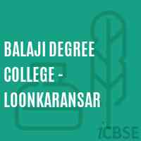 Balaji Degree College - Loonkaransar Logo