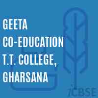 Geeta Co-Education T.T. College, Gharsana Logo