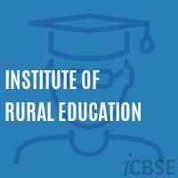 Institute of Rural Education Logo