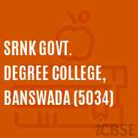 SRNK Govt. Degree College, Banswada (5034) Logo