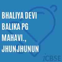 Bhaliya Devi Balika PG Mahavi., Jhunjhunun College Logo