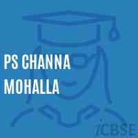 Ps Channa Mohalla Primary School Logo