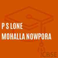 P S Lone Mohalla Nowpora Primary School Logo