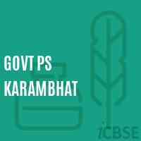 Govt Ps Karambhat Primary School Logo