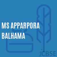 Ms Apparpora Balhama Middle School Logo