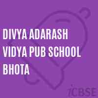 Divya Adarash Vidya Pub School Bhota Logo