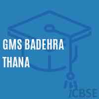 Gms Badehra Thana Middle School Logo
