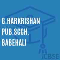 G.Harkrishan Pub.Scch. Babehali Middle School Logo