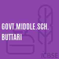 Govt.Middle.Sch.Buttari Middle School Logo