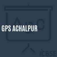 Gps Achalpur Primary School Logo