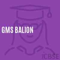 Gms Balion Middle School Logo
