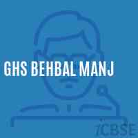 Ghs Behbal Manj Secondary School Logo