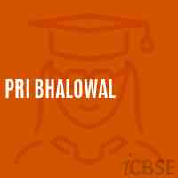 Pri Bhalowal Primary School Logo