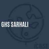 Ghs Sarhali Secondary School Logo