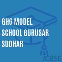 Ghg Model School Gurusar Sudhar Logo
