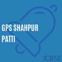 Gps Shahpur Patti Primary School Logo
