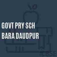 Govt Pry Sch Bara Daudpur Primary School Logo