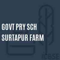 Govt Pry Sch Surtapur Farm Primary School Logo