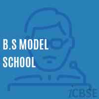 B.S Model School Logo